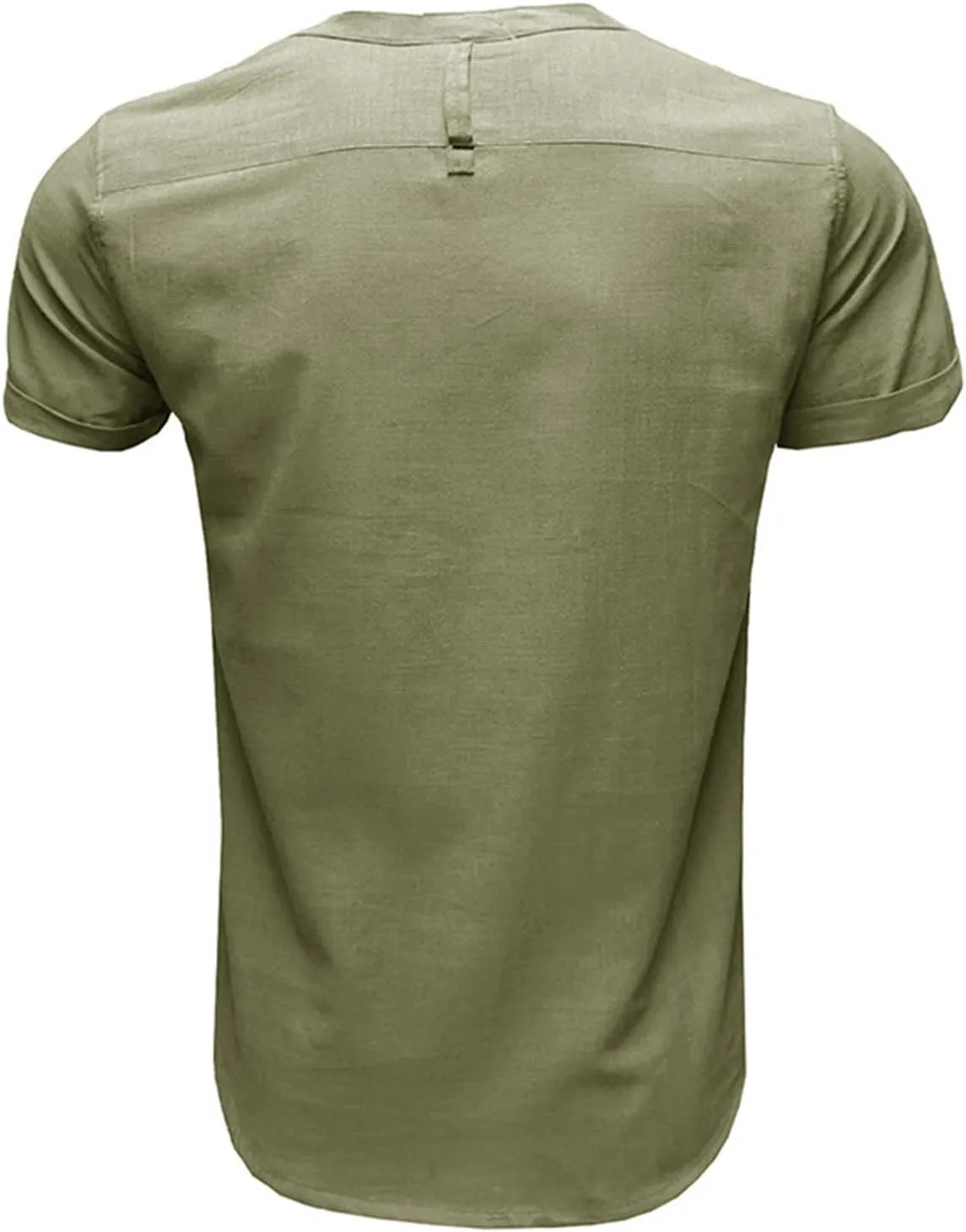 100 Percent Cotton Linen Shirts for Men Long Sleeve Long Sleeve Button Down Shirt Men Lightweight Relaxed Fit