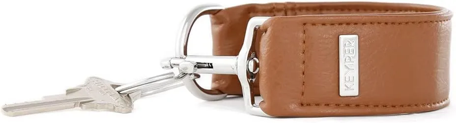 2-Piece Luxe Wristlet Set (IT Bag and a Key Ring Bracelet) Vegan Leather Classic Clutch Luxury Purse for Women