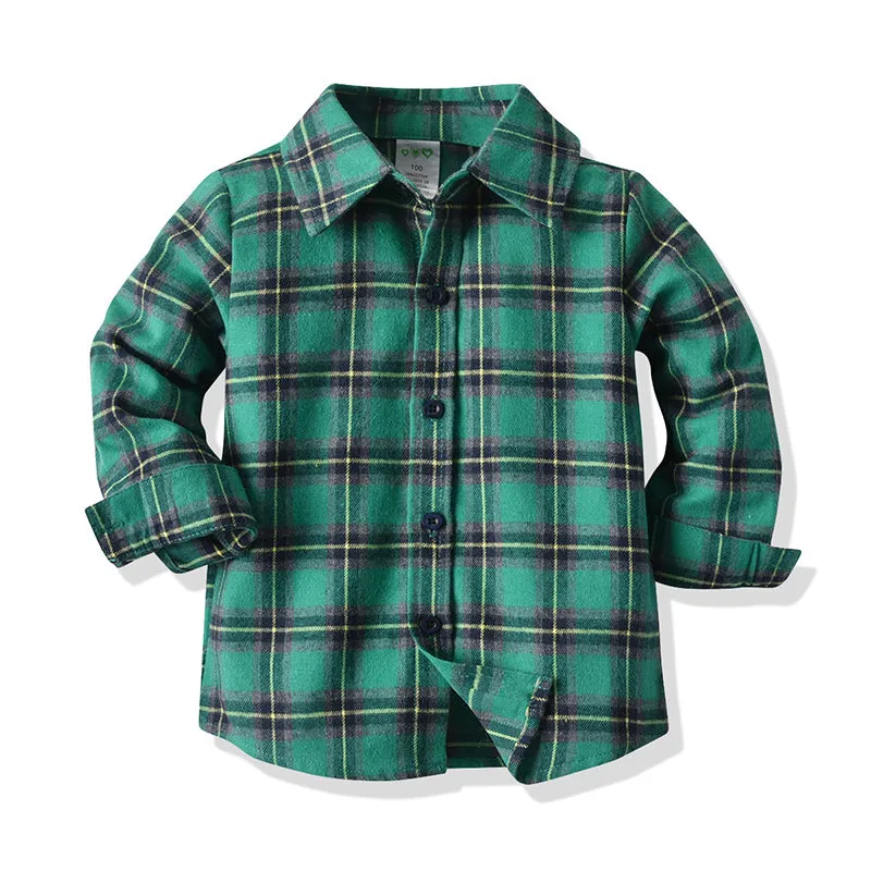 2 Pieces Set Baby Kid Boys Birthday Party Checked Bow Shirts And Solid Color Jumpsuits Wholesale 21110945