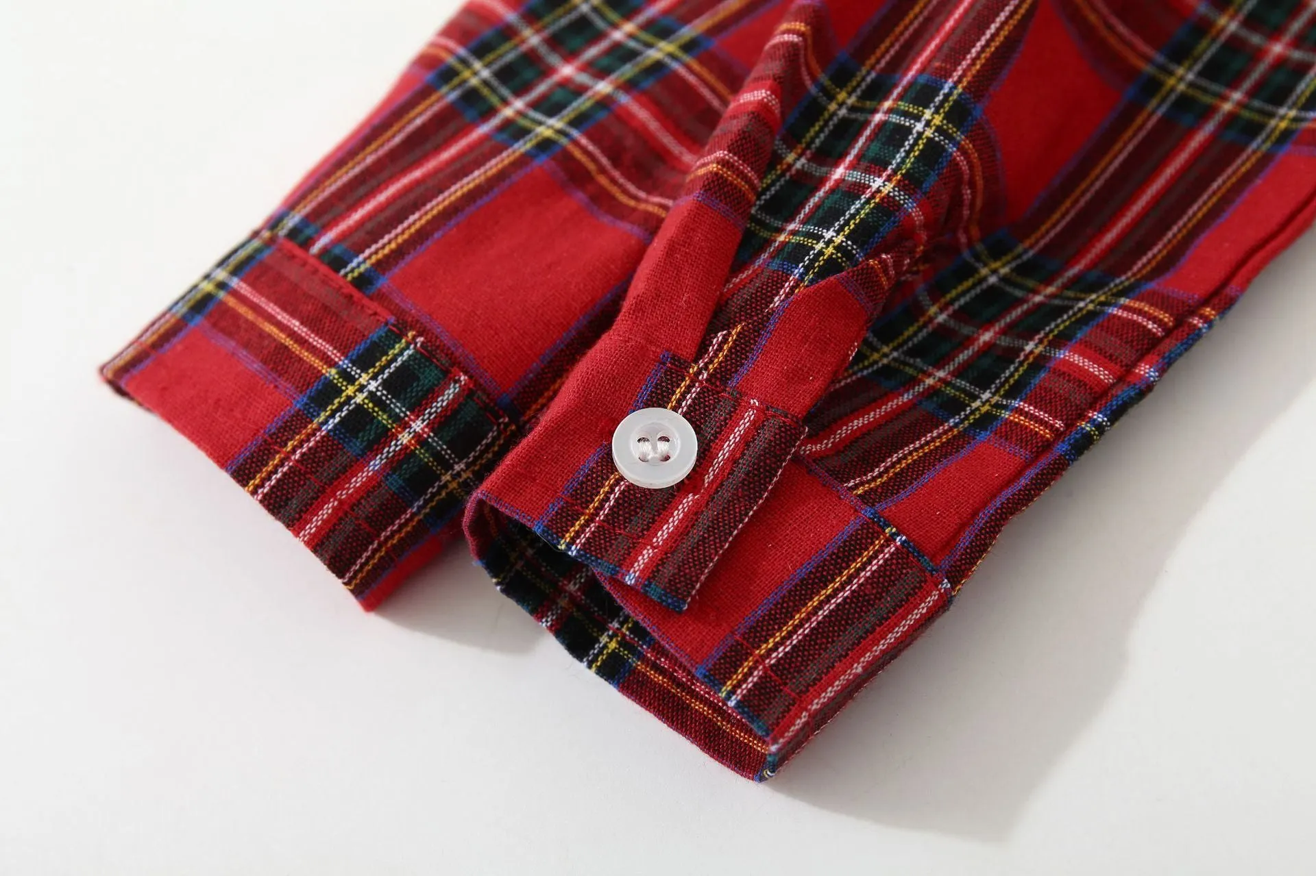 2 Pieces Set Baby Kid Boys Birthday Party Checked Bow Shirts And Solid Color Jumpsuits Wholesale 220425230