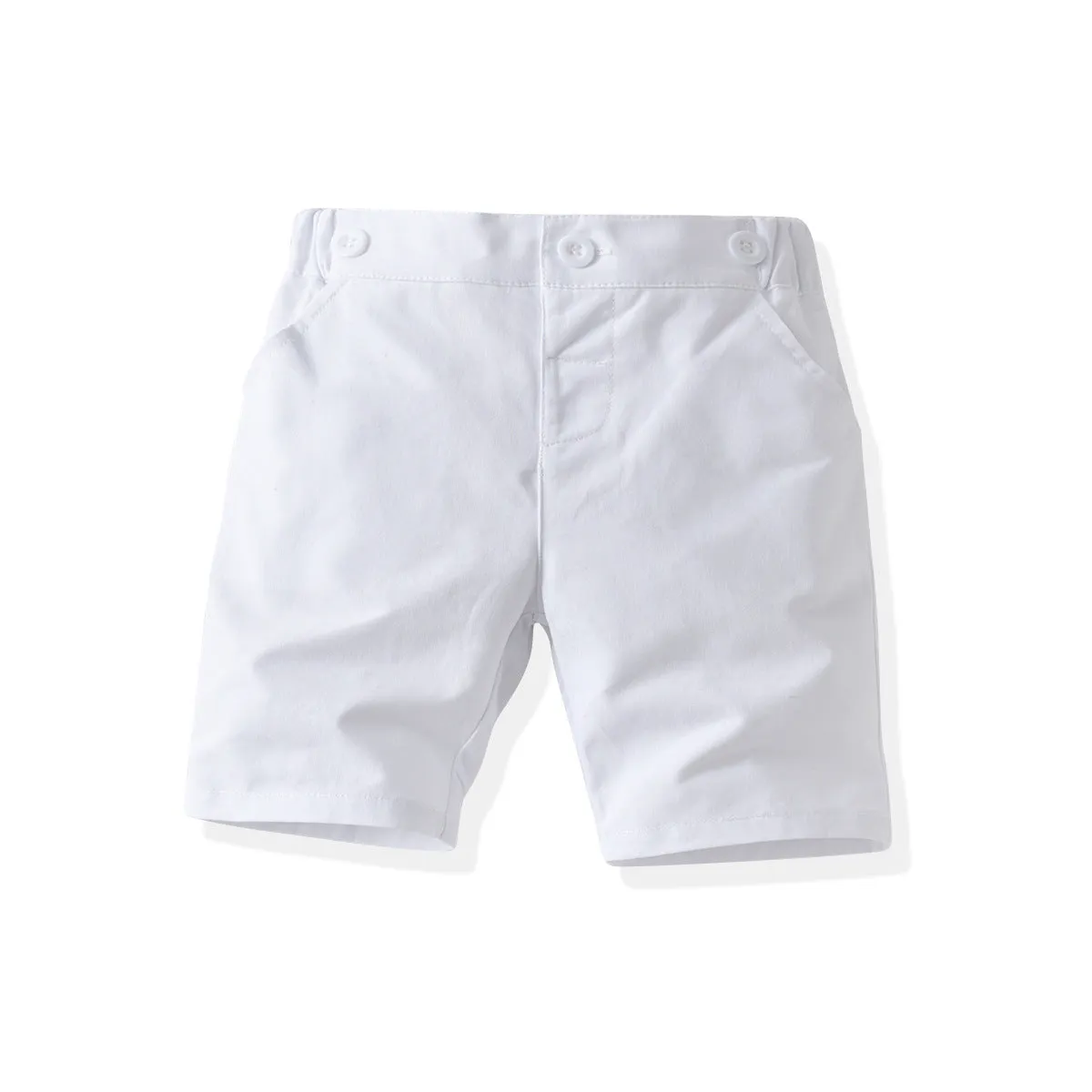 2 Pieces Set Baby Kid Boys Birthday Party Checked Shirts And Solid Color Rompers Wholesale 230224142