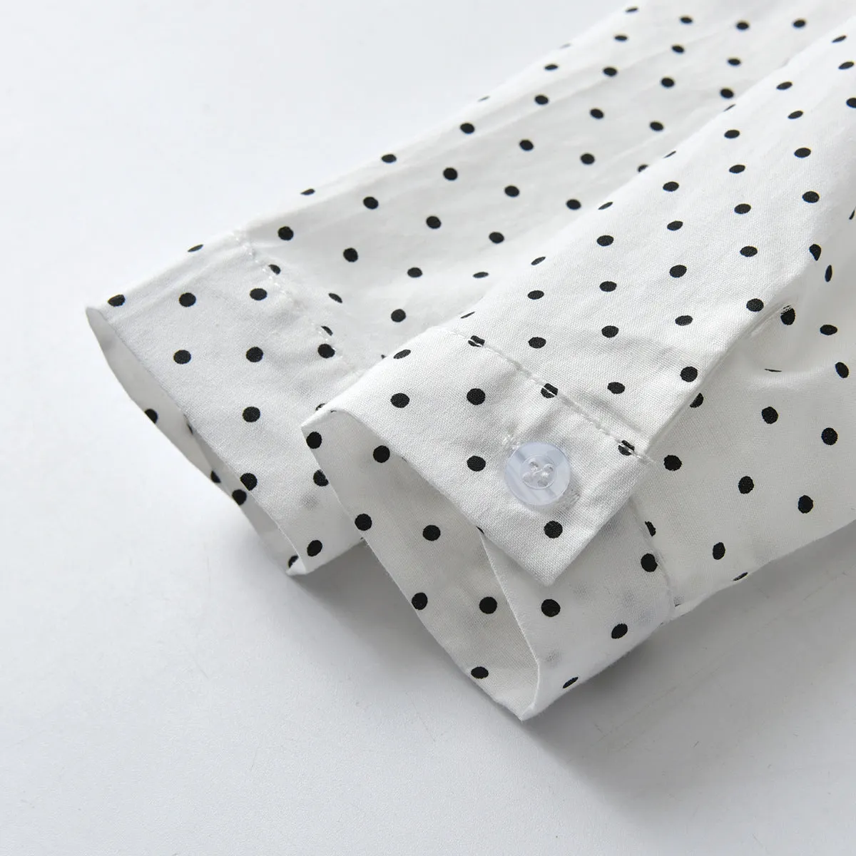 2 Pieces Set Baby Kid Boys Birthday Party Polka dots Bow Shirts And Solid Color Jumpsuits Wholesale 221214188