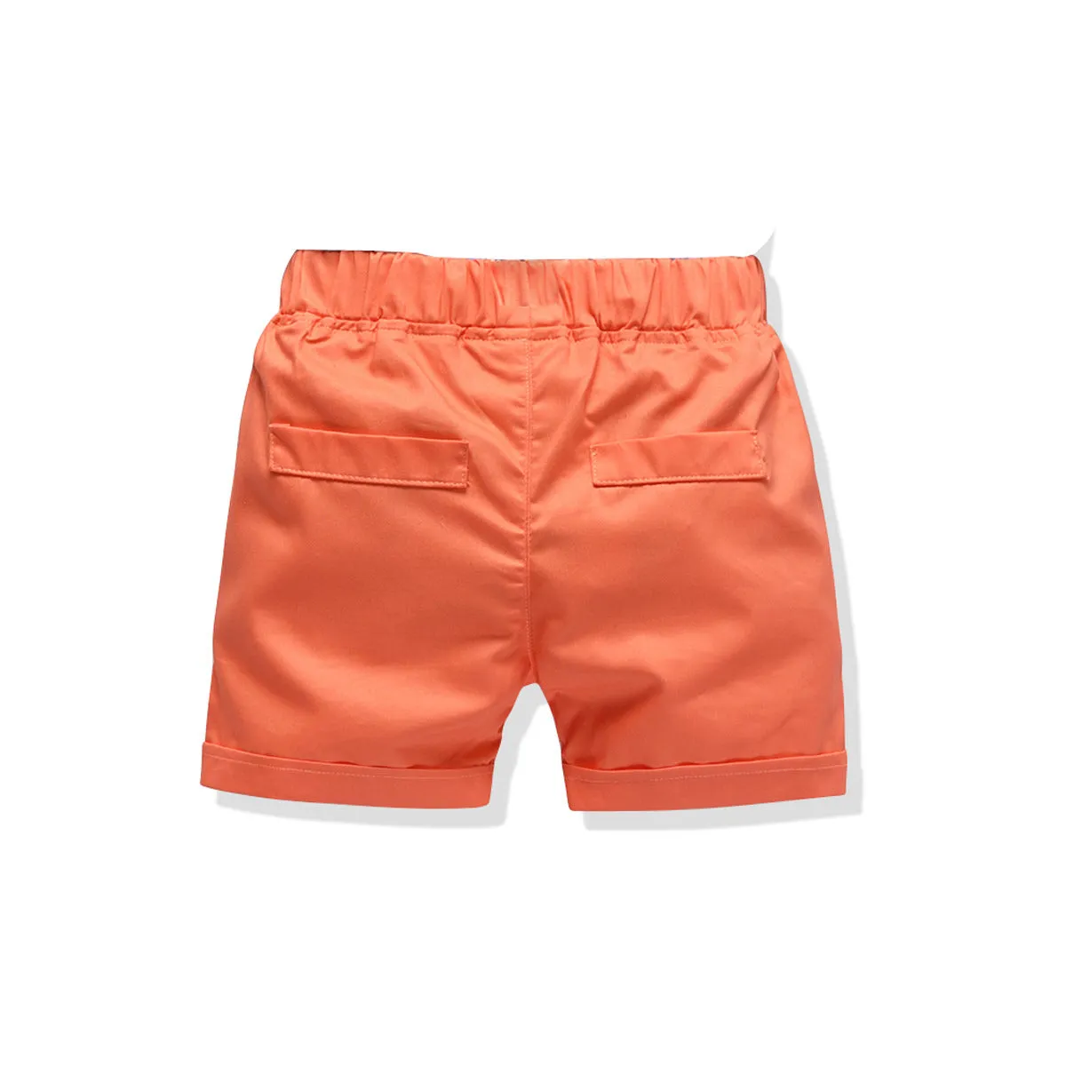 2 Pieces Set Baby Kid Boys Dressy Birthday Party Checked Bow Shirts And Solid Color Shorts Wholesale 211109650