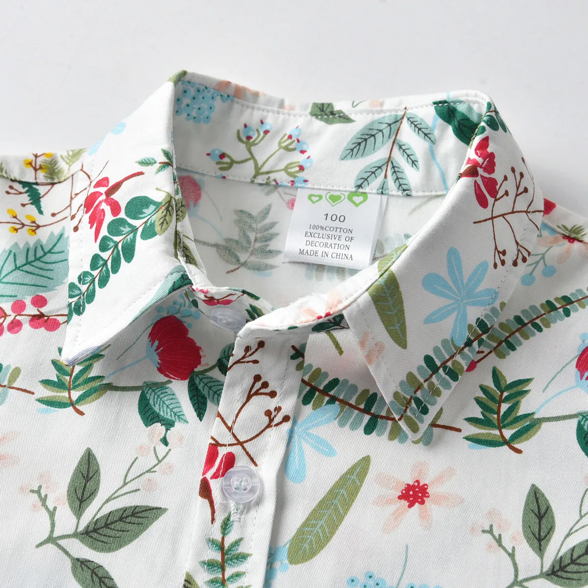 2 Pieces Set Baby Kid Boys Dressy Flower Plant Bow Print Shirts And Shorts Suits Wholesale 211109627
