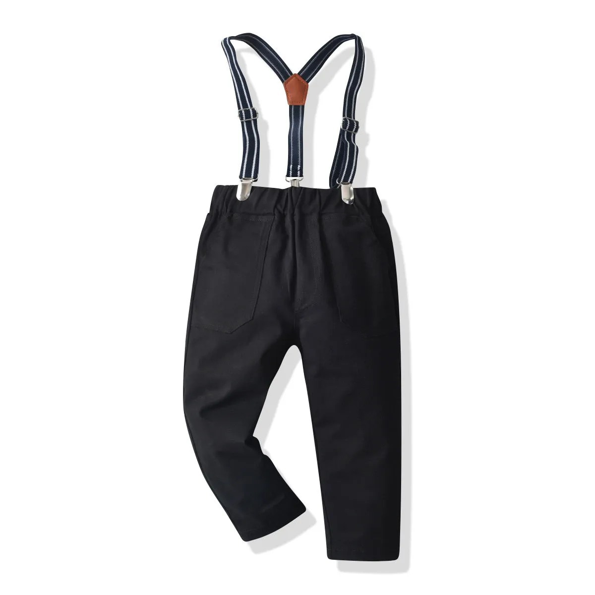 2 Pieces Set Baby Kid Boys Dressy Solid Color Bow Shirts And Suits Trousers Wholesale 211109331