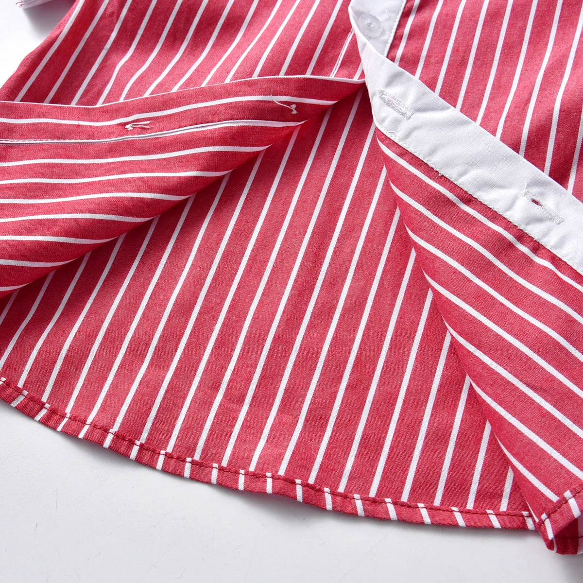 2 Pieces Set Baby Kid Boys Dressy Striped Bow T-Shirts And Shorts Suits Wholesale 220531620