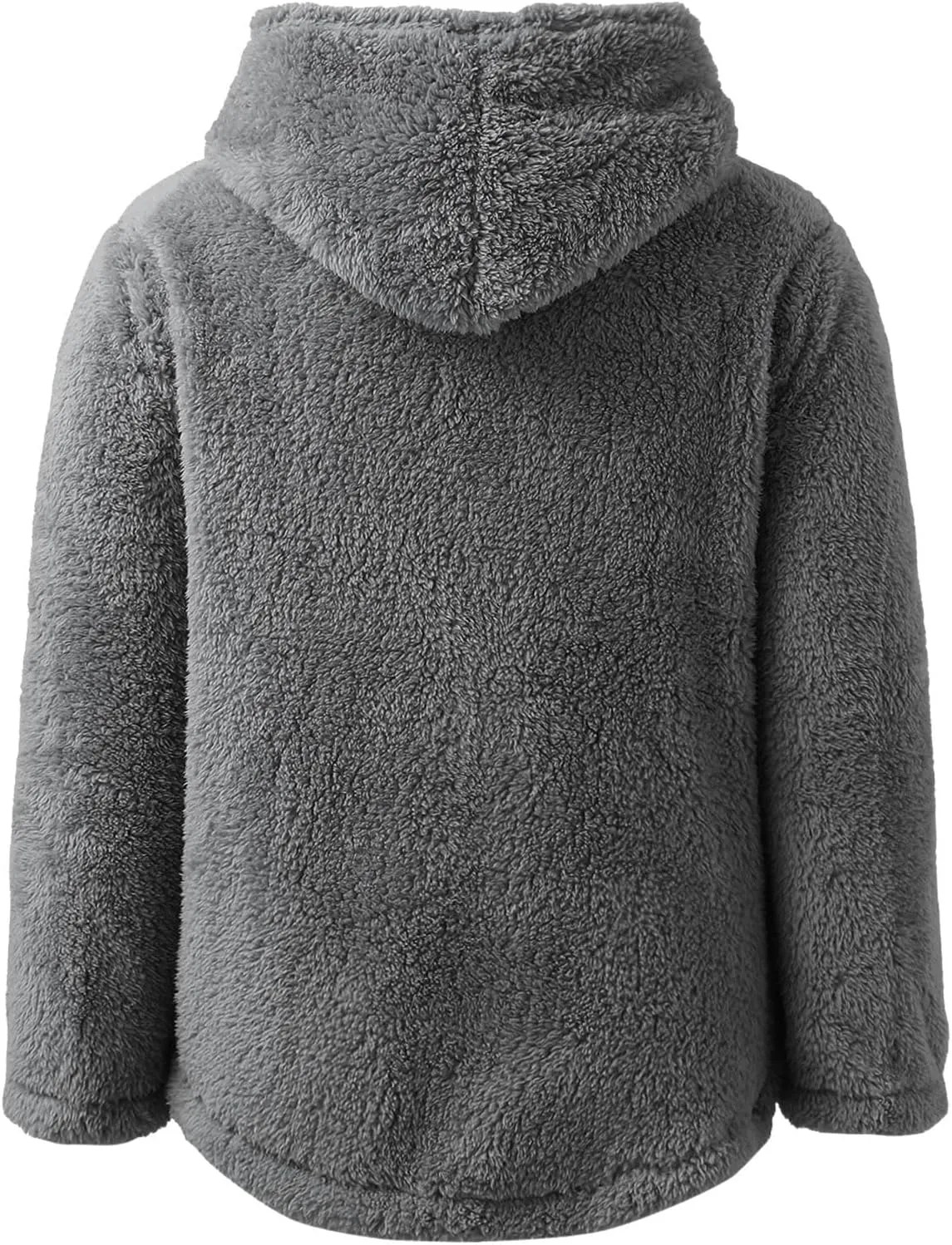 2023 Women's Winter Coats Fleece Zip Up Jacket Long Sleeve Soft Shaggy Warm Outerwear Plus Size Winter Clothes Overcoat
