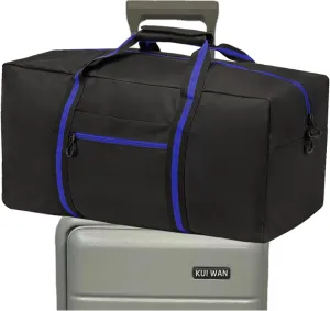 24.8  Travel Bag, Duffle Bag for Men Women, Large 60L Weekender Overnight Bag with Trolley Sleeve and Wet Pocket