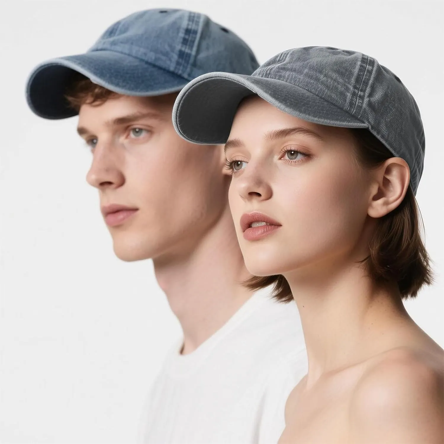 3 Pack Men Womens Baseball Cap Plain Retro Adjustable Baseball Cap Washed Cotton Dad Hats