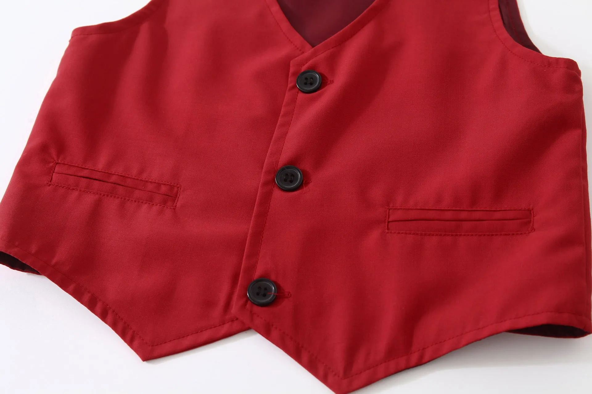 3 Pieces Set Baby Kid Boys Birthday Party Bow Shirts Solid Color Vests Waistcoats And Pants Wholesale 221214511