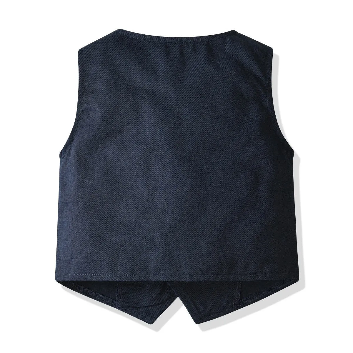 3 Pieces Set Baby Kid Boys Dressy Birthday Party Striped Bow Shirts Solid Color Vests Waistcoats And Pants Wholesale 211109240