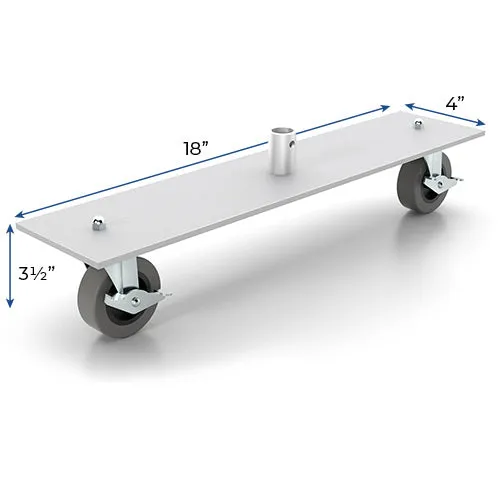 36" x 72" Rolling Partition Sneeze Guard   Locking Wheels | Certified Fire-Retardant Clear Plastic Lens.