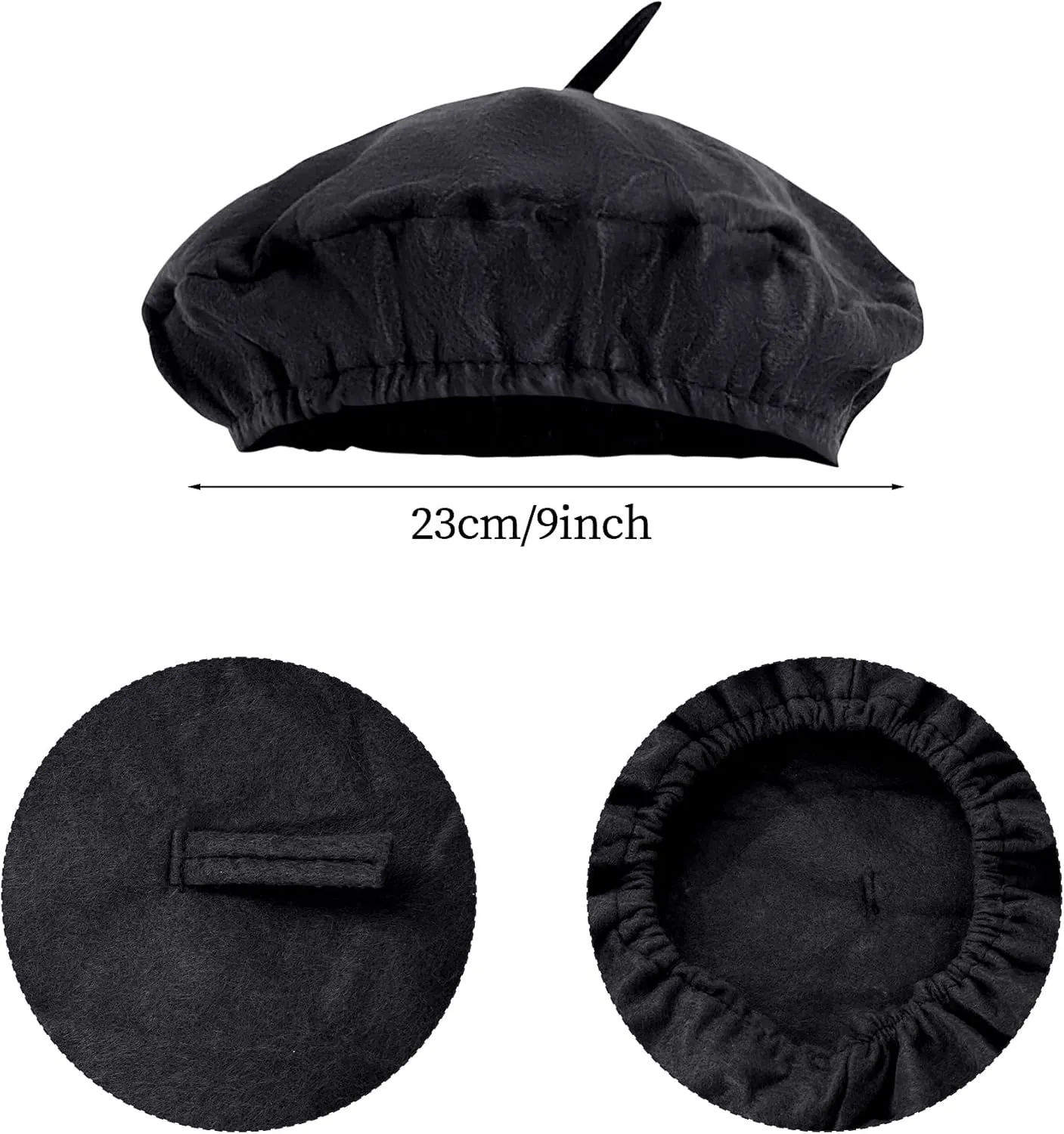 4pcs French Beret Hat Set Including Beret Hat Scarf Gloves Sunglasses for Women