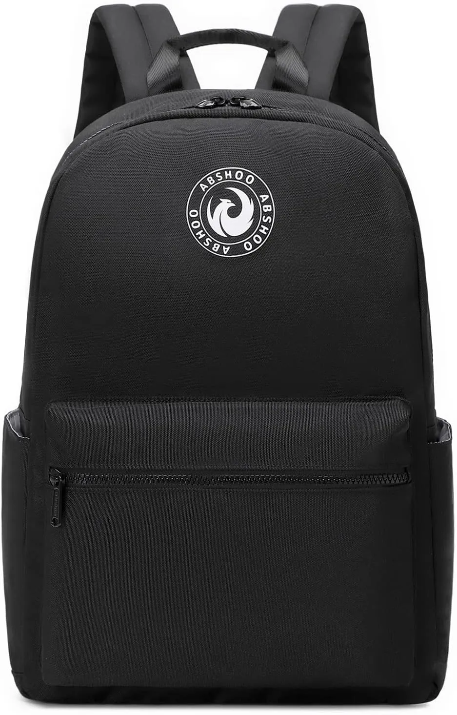 Abshoo Lightweight Backpack for School Classic Basic Water Resistant Casual Daypack Plain Bookbag (Black)