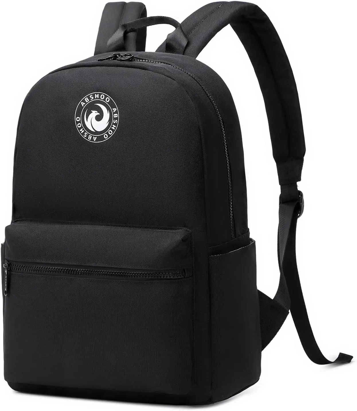 Abshoo Lightweight Backpack for School Classic Basic Water Resistant Casual Daypack Plain Bookbag (Black)