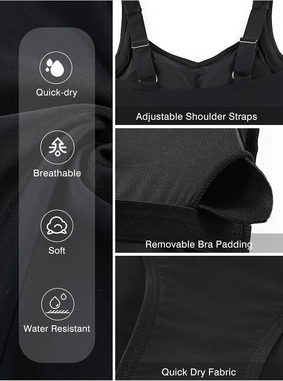 Aleumdr Womens One Piece Swimsuit Athletic Swimwear Bathing Suits Color Block Print Sport Swimsuits