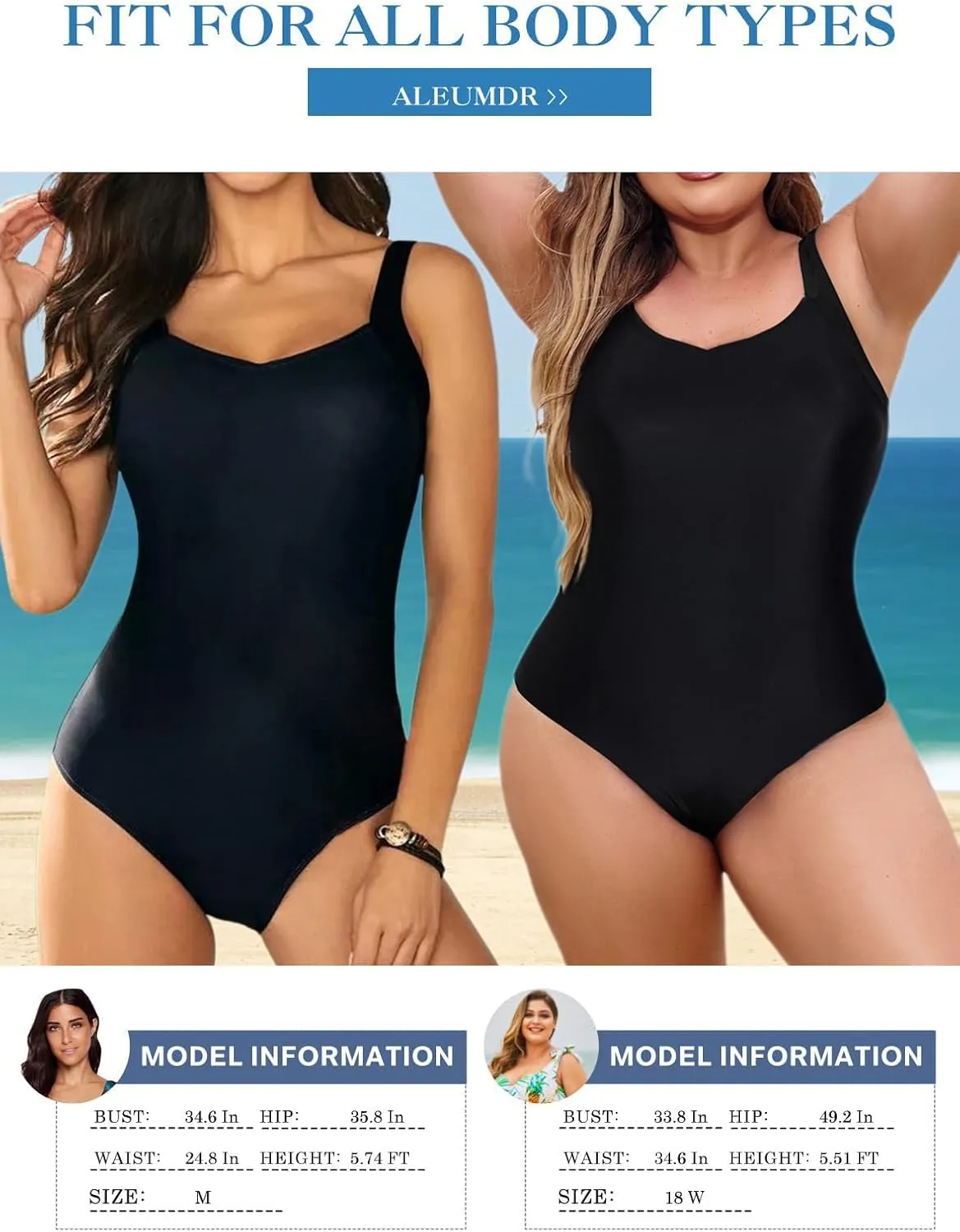Aleumdr Womens One Piece Swimsuit Athletic Swimwear Bathing Suits Color Block Print Sport Swimsuits