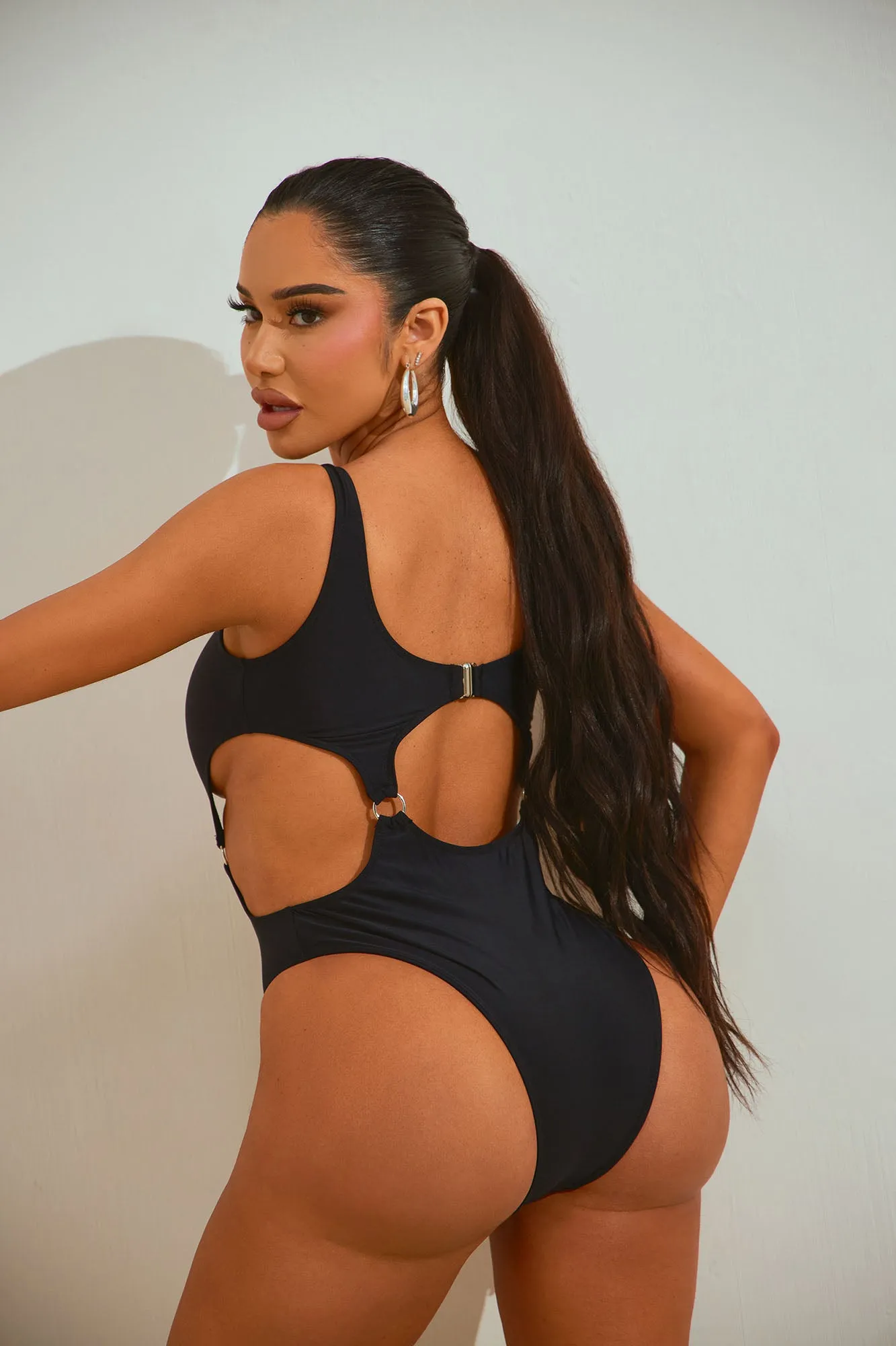 Alexis Cutout 1 Piece Swimsuit - Black