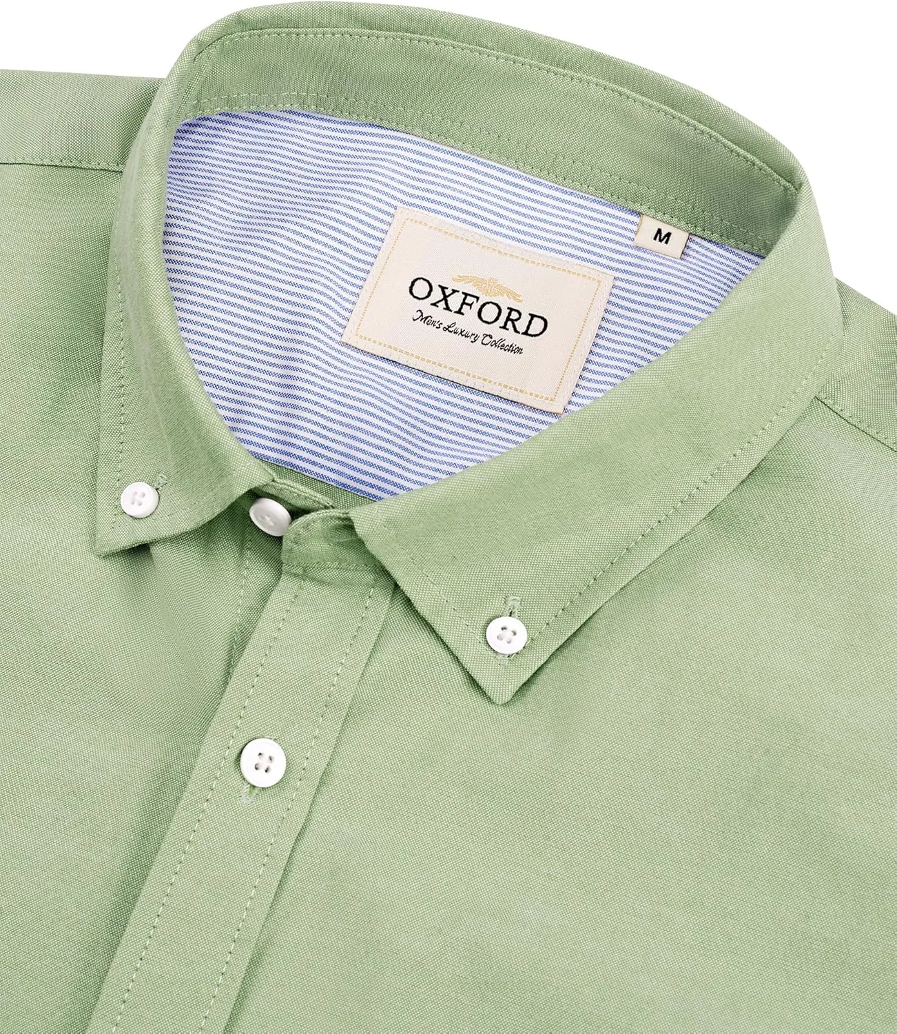 Alimens & Gentle Men's Oxford Shirts Regular Fit Button Down Shirt Business Casual Shirts Long Sleeve Dress Shirt