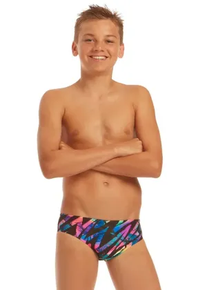 AMANZI Liquid Storm Junior 7cm Swim Briefs