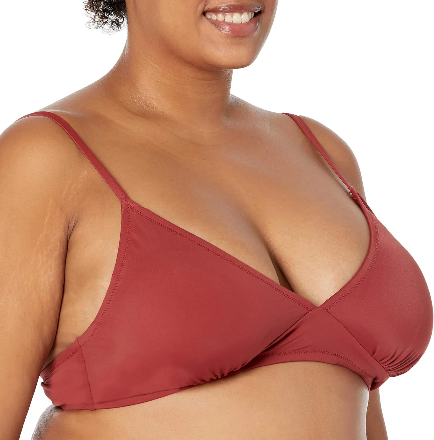 Amazon Essentials Women's Light-Support Classic Bikini Swimsuit Top