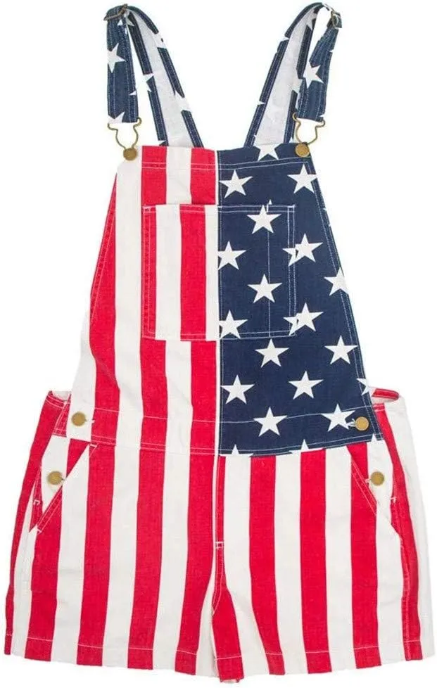 American Flag Overalls Men 4th Of July Outfits for Men Independence Day Striped Stars Jumpsuit Festival Jumpsuits Coveralls