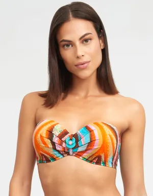 Aquarelle Bandeau Bikini Top