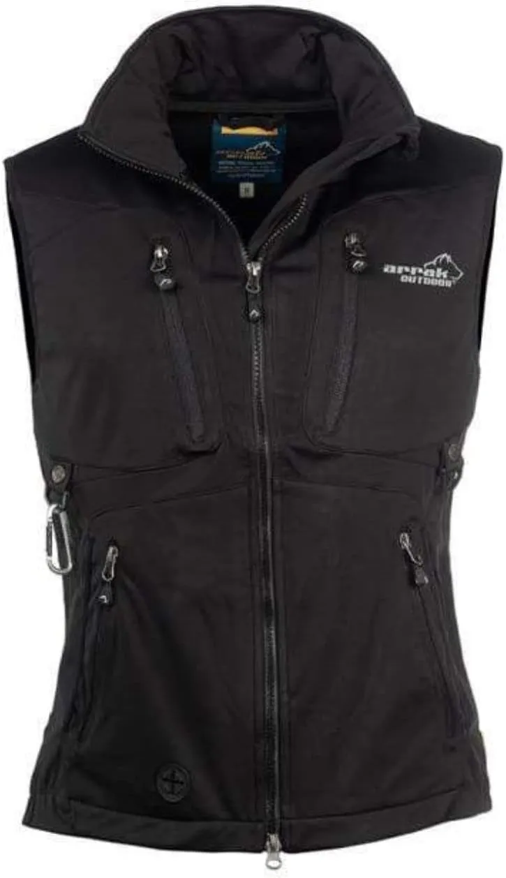 ARRAK OUTDOOR Lady Softshell Vest with 7 Pockets, Water Resistant Dog Handler Training Vest