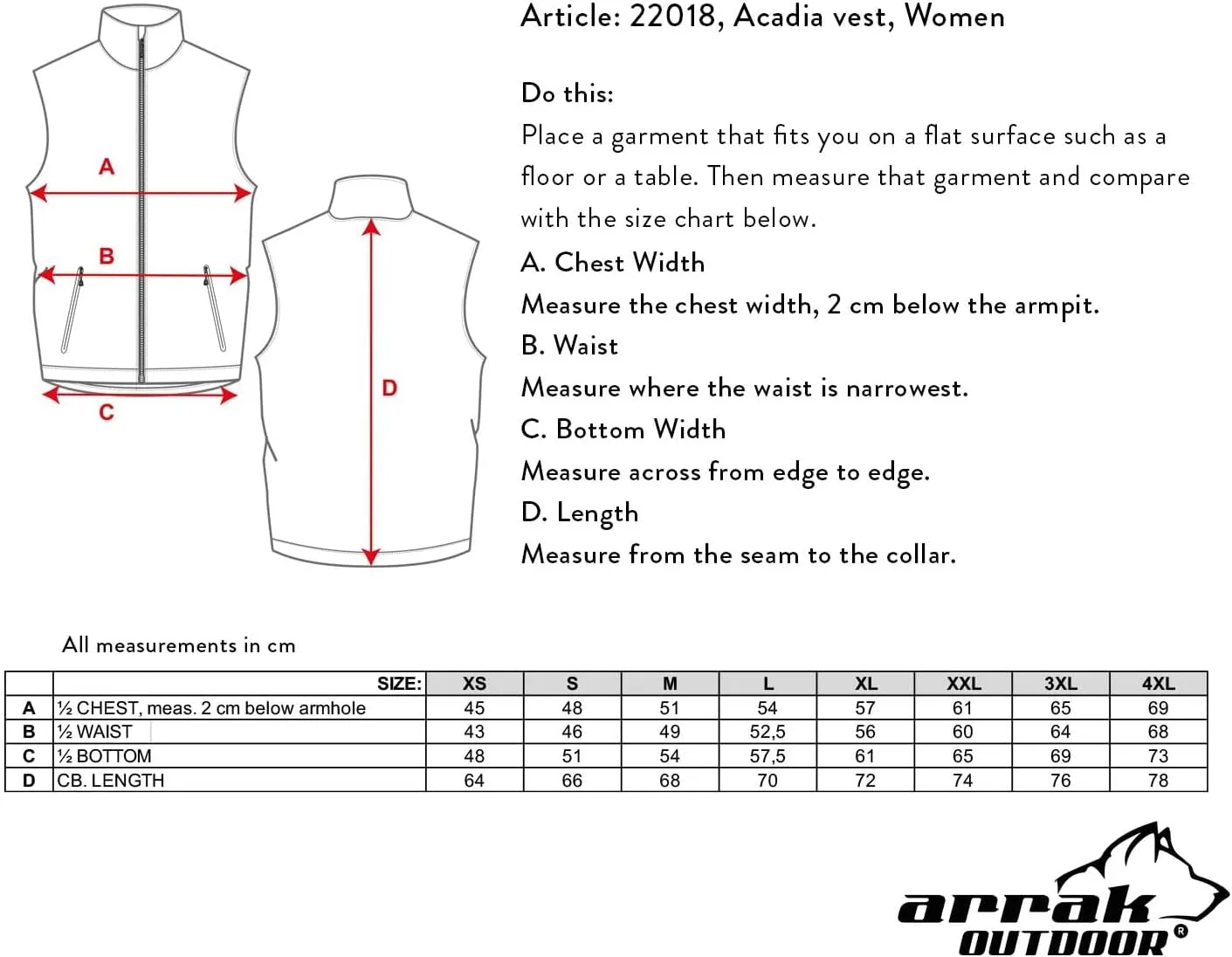 ARRAK OUTDOOR Lady Softshell Vest with 7 Pockets, Water Resistant Dog Handler Training Vest