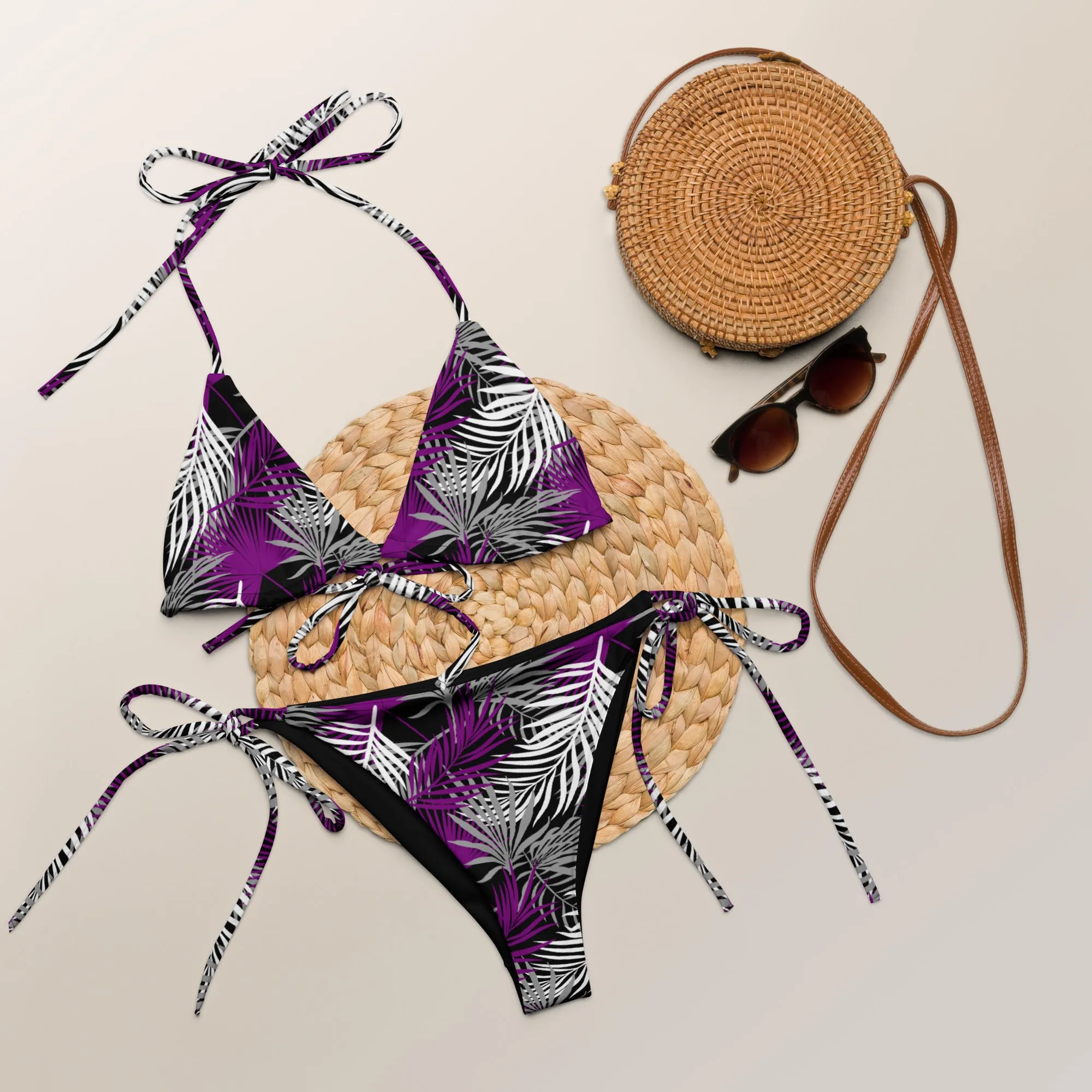 Asexual Palm String Bikini Top
