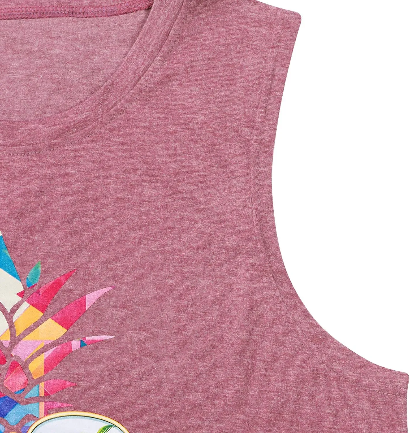 ASTANFY Women Pineapple Sunglasses Beach Tank Tops Funny Graphic Vest Casual Summer Sleeveless Tee Shirts