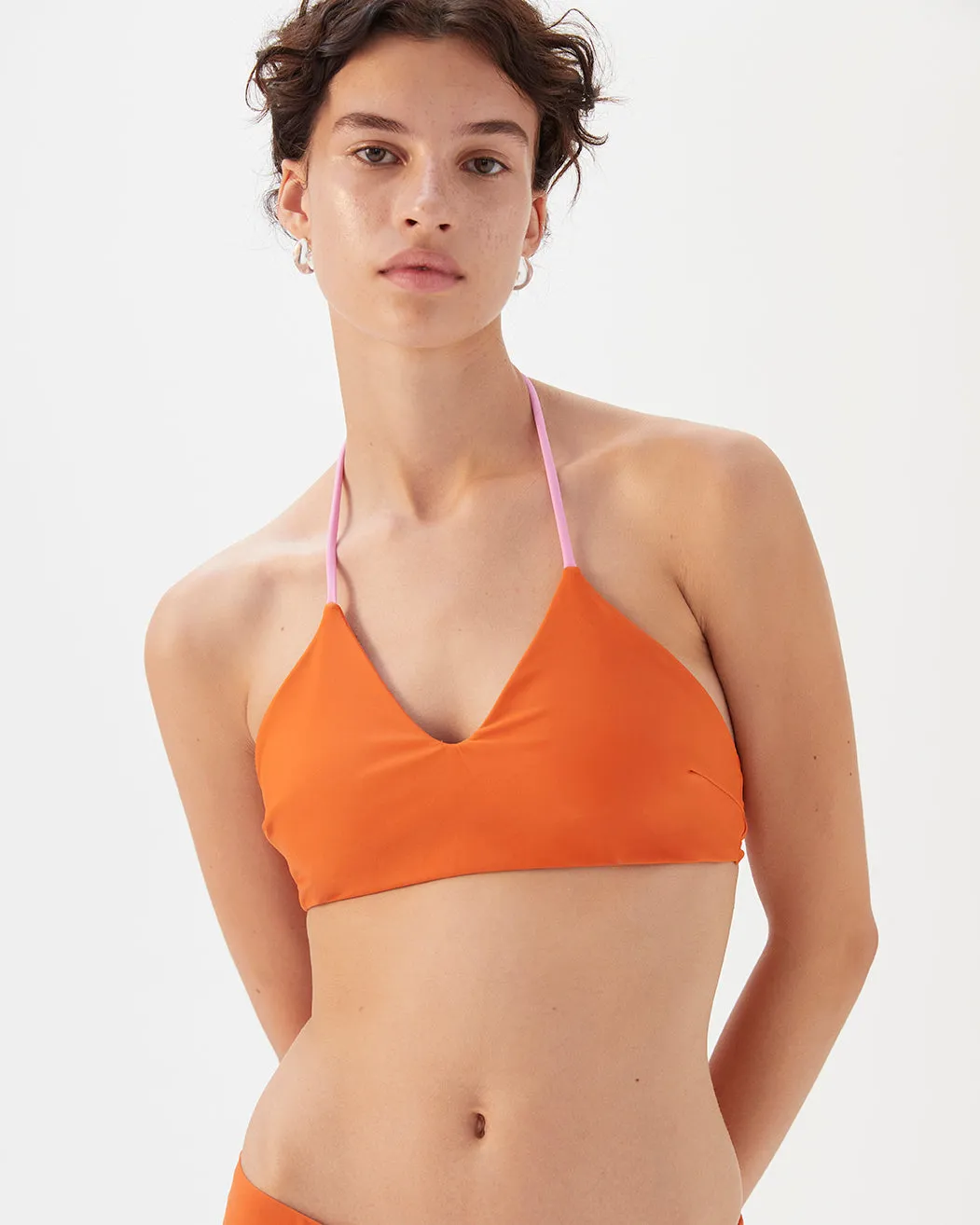 Ava Bikini Brief Recycled Nylon Paprika
