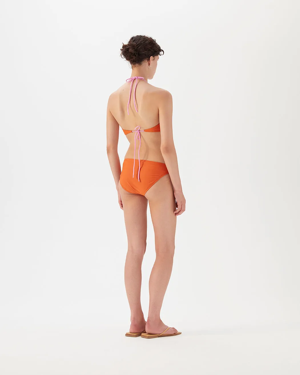 Ava Bikini Brief Recycled Nylon Paprika