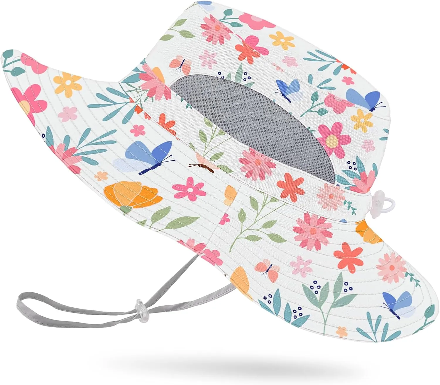 Baby Sun Hat for Toddler Mesh Bucket Hat Toddler UV Protection Beach Hat Kids Foldable Fishing Hat 3-24 Months
