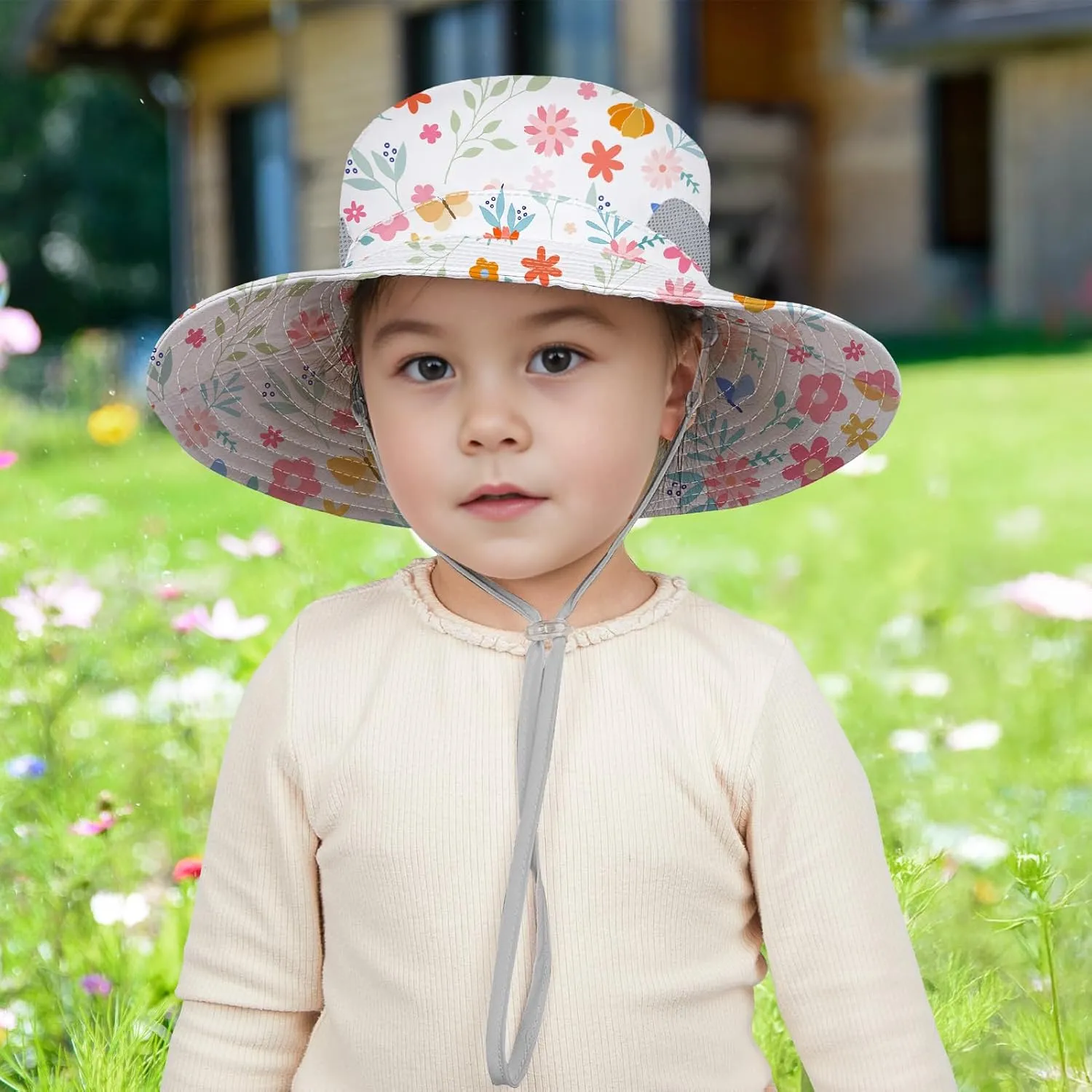 Baby Sun Hat for Toddler Mesh Bucket Hat Toddler UV Protection Beach Hat Kids Foldable Fishing Hat 3-24 Months