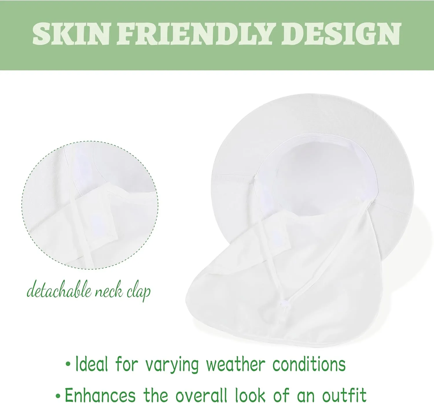 Baby Sun Hat Toddler Bucket Hats with Removable Neck Flap for Boys Girls Kids with Wide Brim Summer Beach UPF 50 