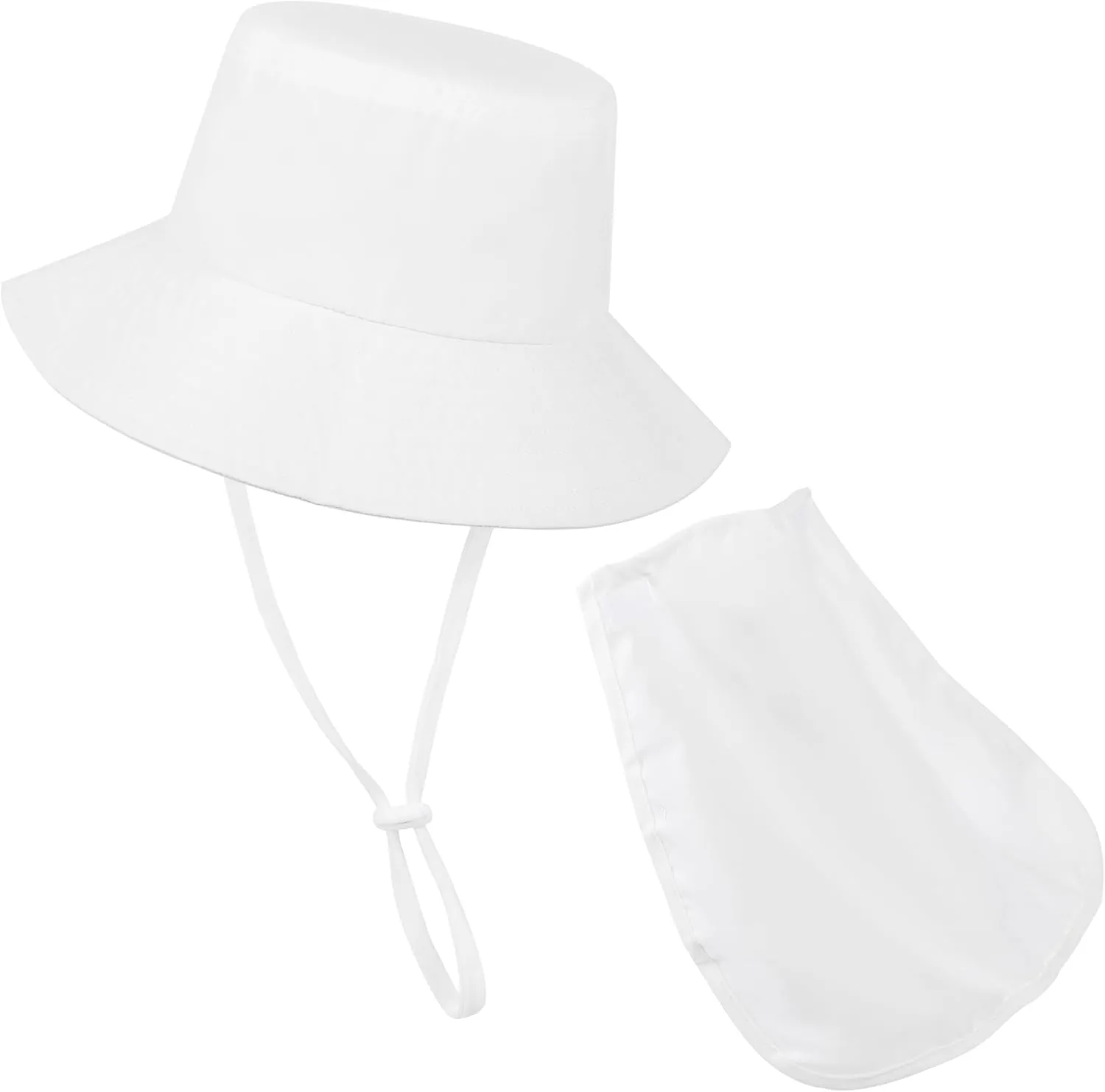 Baby Sun Hat Toddler Bucket Hats with Removable Neck Flap for Boys Girls Kids with Wide Brim Summer Beach UPF 50 