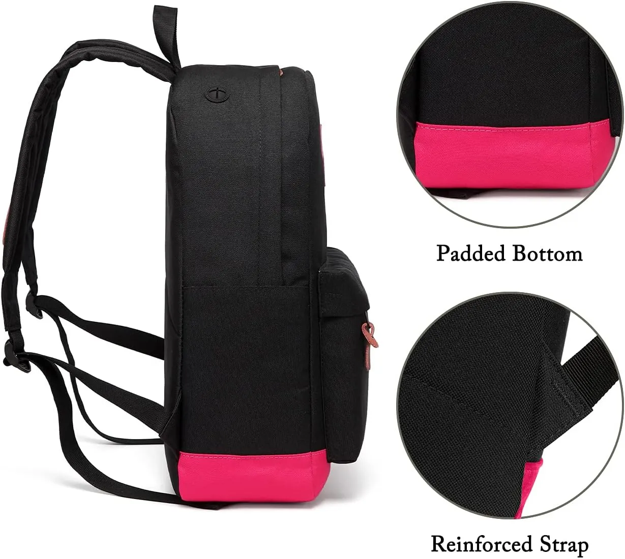 Backpack for Men Women,VASCHY Classic Water-resistant Lightweight Travel School Backpack Casual Daypack