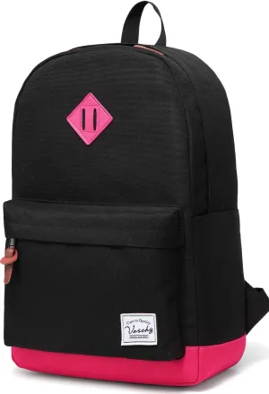 Backpack for Men Women,VASCHY Classic Water-resistant Lightweight Travel School Backpack Casual Daypack