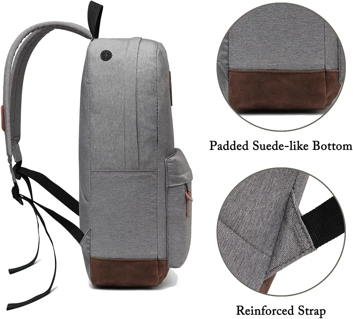 Backpack for Men Women,VASCHY Classic Water-resistant Lightweight Travel School Backpack Casual Daypack