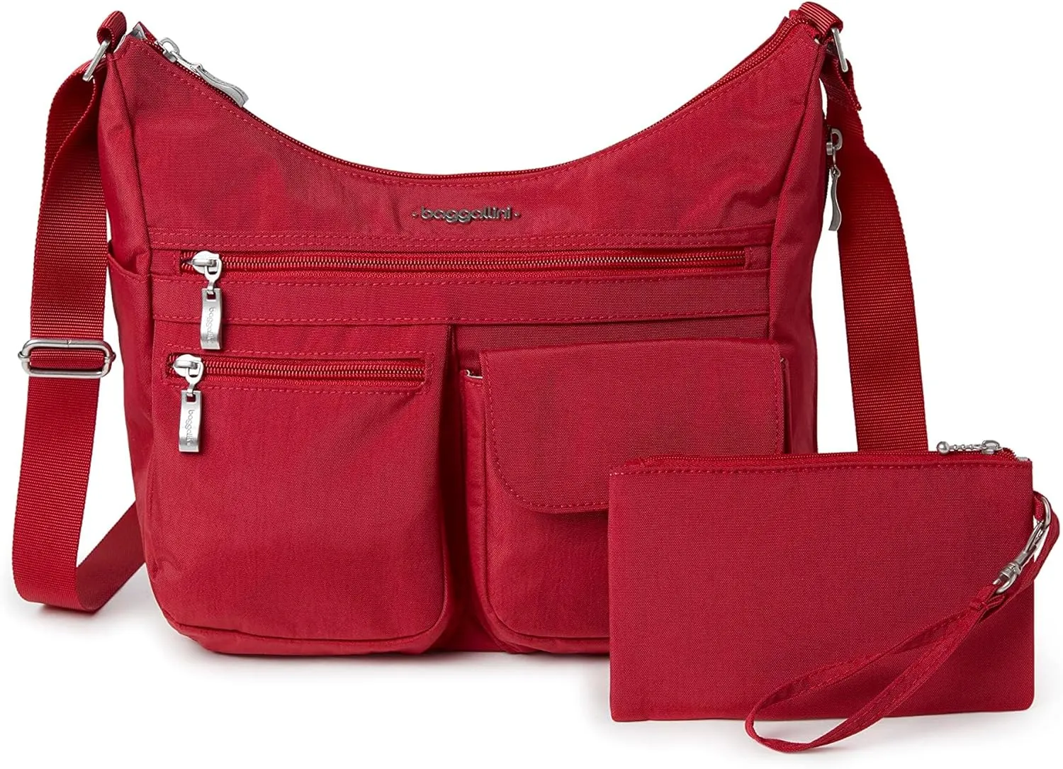 Baggallini Everywhere Bagg Crossbody Women 11x9 Lightweight Nylon Hobo Water-Resistant Travel Bag W/RFID