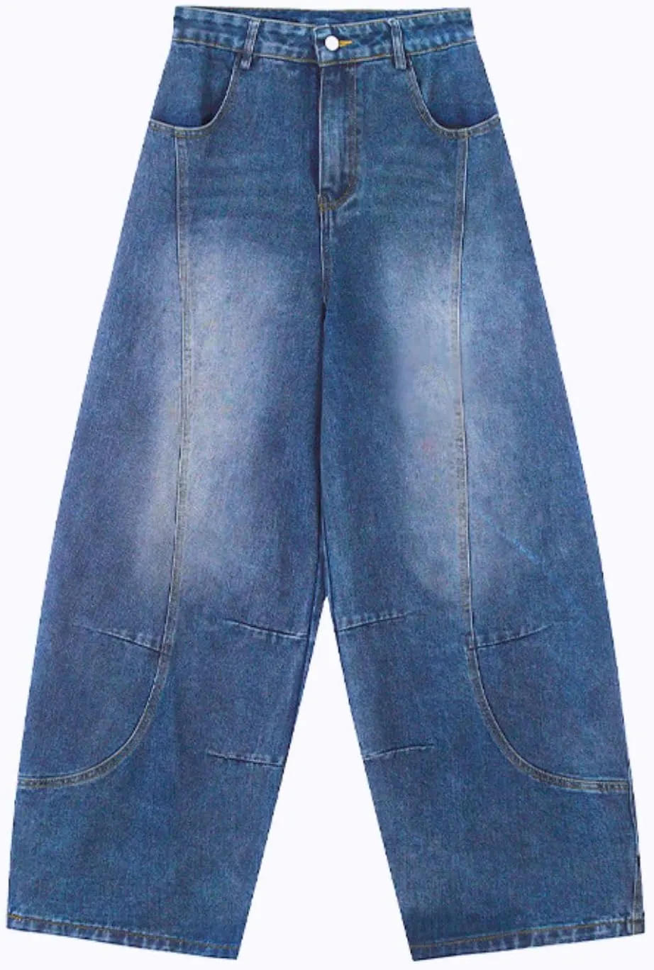 Baggy Jeans for Woman Men Loose Barrel Jeans High Waisted Wide Leg Pants Vintage Casual Trendy Denim Pants