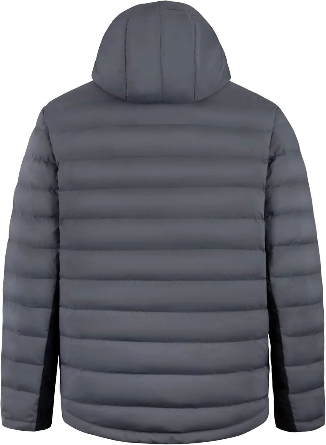 Bakery Men's Puffer Jacket Lightweight Water Resistant Hooded Down Jacket Insulated Winter Warm Coat