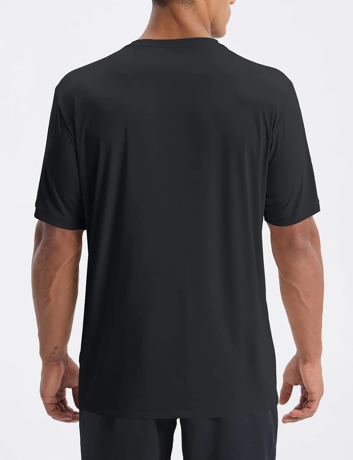 baleaf Men's UPF 50  Sun Protection Shirts UV SPF Short Sleeve T-Shirts Rash Guard Quick Dry Lightweight Hiking Athletic