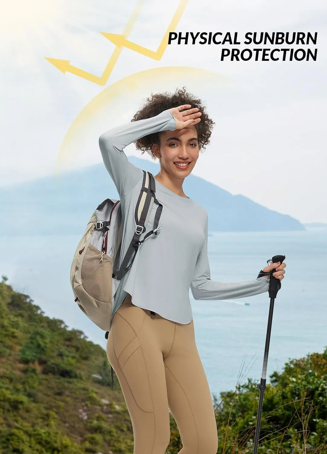 baleaf Sun-Dur Women's UPF 50  Shirts Long Sleeve Workout Lightweight Shirt Quick Dry Clothing Running Shirts Athletic Tops