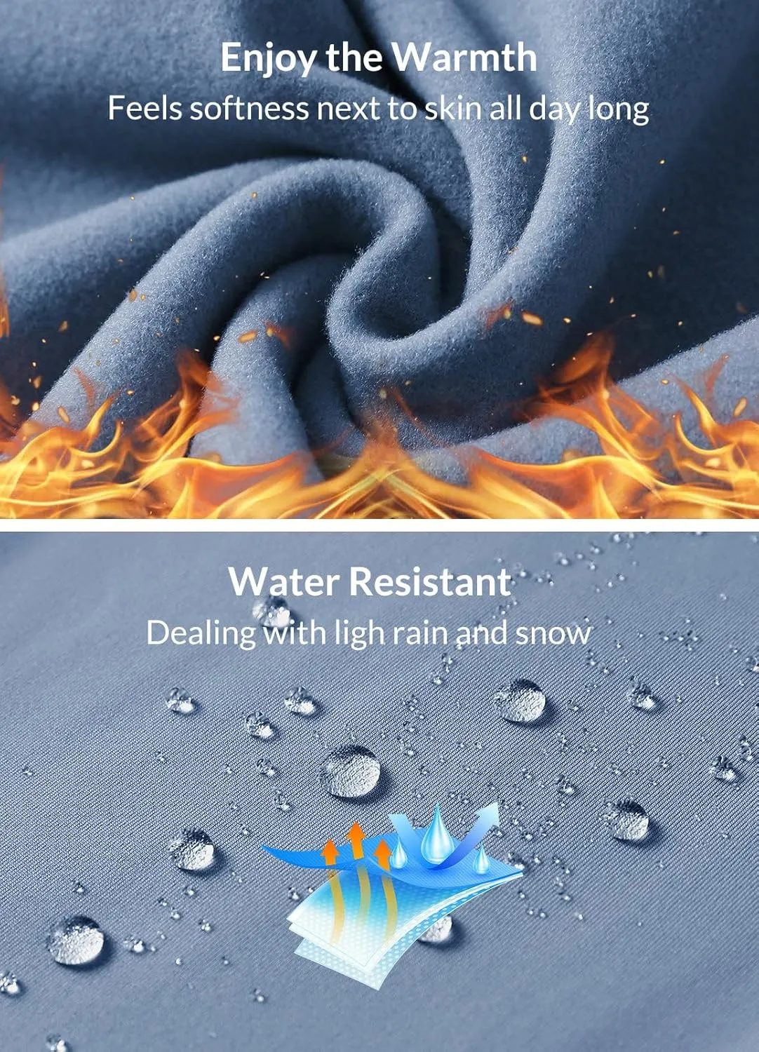 baleaf Women's Fleece Lined Pants Water-Resistant Sweatpants Winter Thermal Ski Hiking Running Joggers