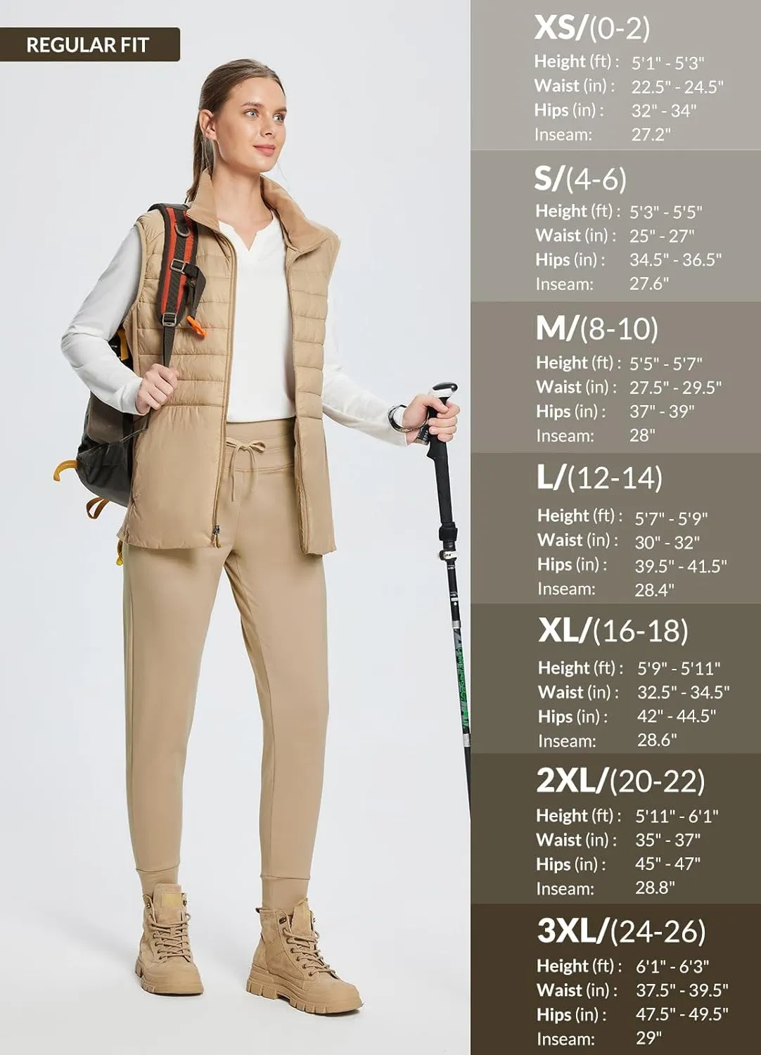 baleaf Women's Fleece Lined Pants Water-Resistant Sweatpants Winter Thermal Ski Hiking Running Joggers