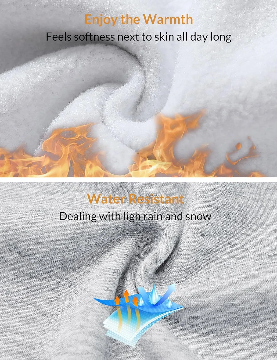 baleaf Women's Fleece Lined Pants Water-Resistant Sweatpants Winter Thermal Ski Hiking Running Joggers