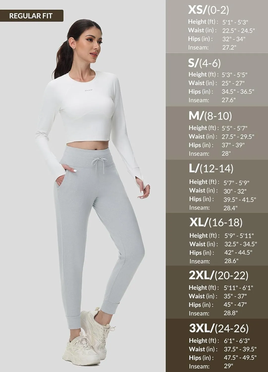 baleaf Women's Fleece Lined Pants Water-Resistant Sweatpants Winter Thermal Ski Hiking Running Joggers