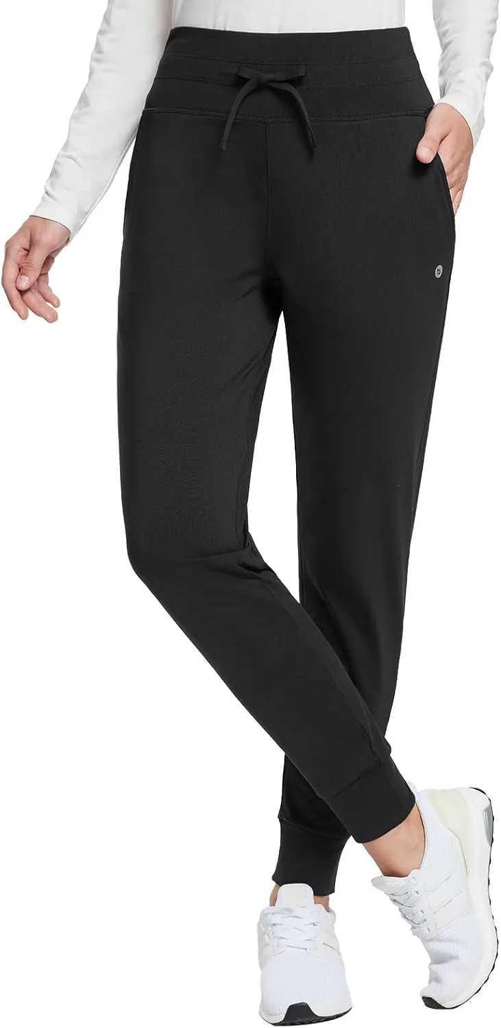 baleaf Women's Fleece Lined Pants Water-Resistant Sweatpants Winter Thermal Ski Hiking Running Joggers